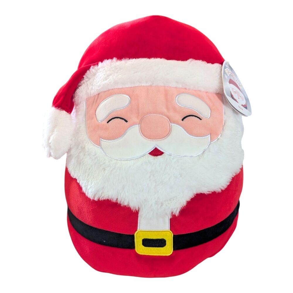 Squishmallow 14” Santa Claus Nick Christmas Stuffed Plush Kellytoy 2021 New